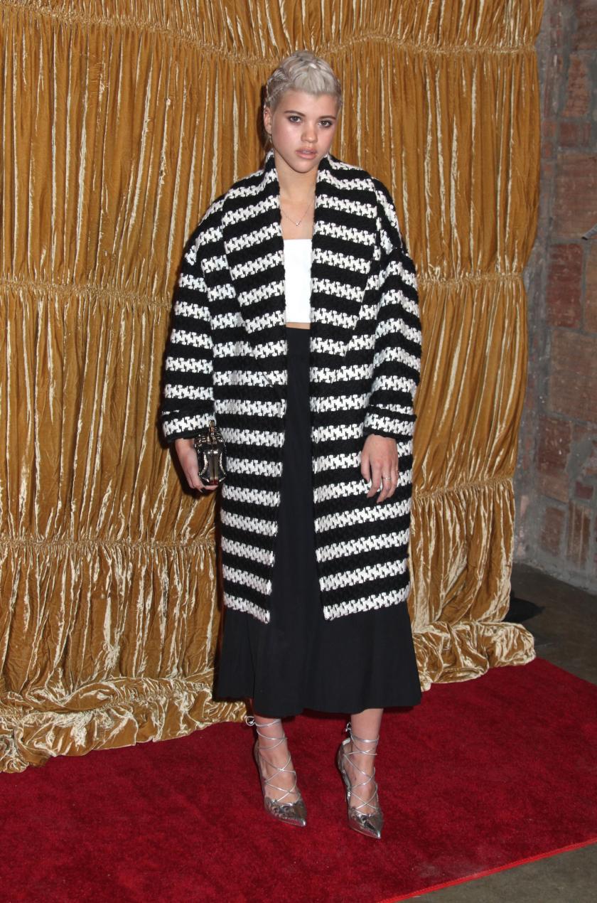 София Ричи на MErcedes Benz Fashion Week в Нью-Йорке, февраль 2015