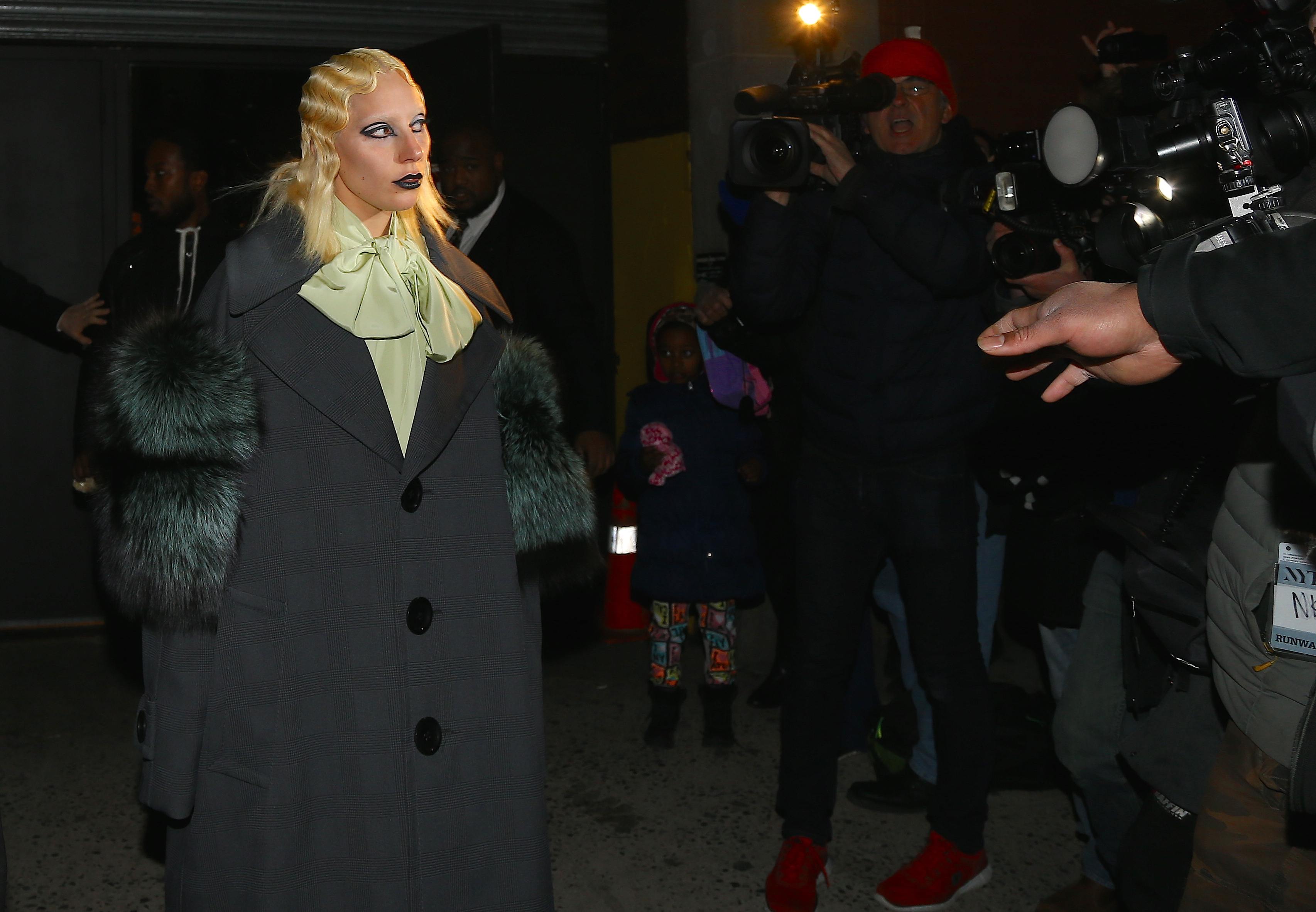 Леди Гага на Неделе моды в Нью-Йорке