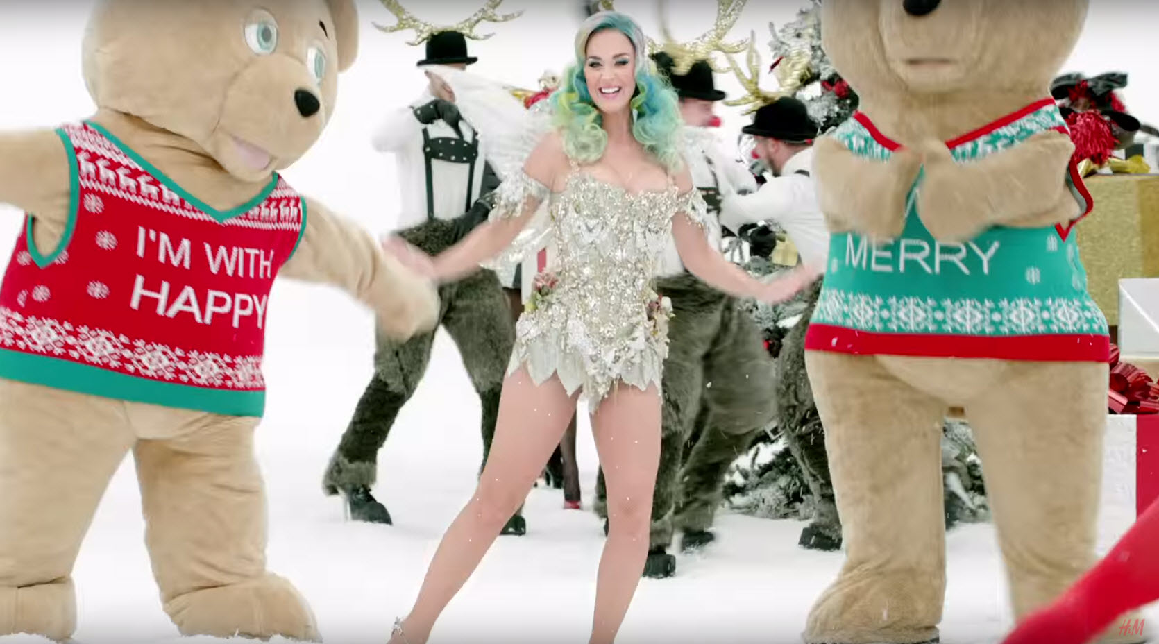 Кэти Перри снялась в праздничном клипе H&M 